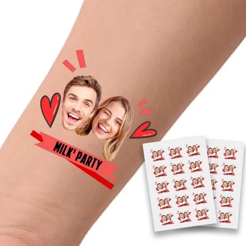 Miniatura 19 de Tatuajes temporales personalizados para fiestas, tatuajes divertidos de cerveza, regalo de cumpleaños para adultos, amigas, mujeres y hombres