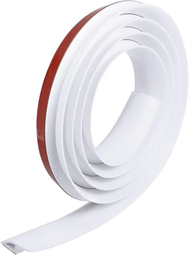 Miniatura 13 de uxcell Tira de borde de suelo para despegar y pegar, tira de transición de alfombra de PVC de 2.75 pulgadas de ancho para puerta laminada de altura