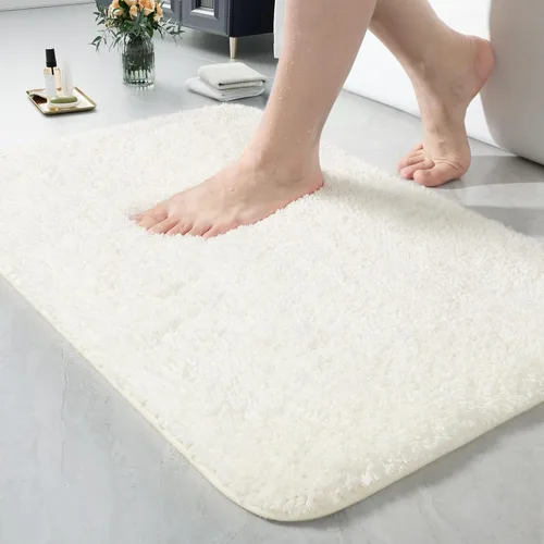 Miniatura 43 de LOCHAS - Tapete de baño de 24x70 pulgadas, suave, grueso y absorbente, hecho de microfibra, para el baño, lavable a máquina, tapete antideslizante