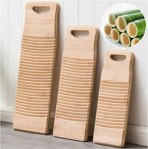 Tabla de Lavar a Mano Grande para Lavandería Lavado de Ropa, Tabla de Limpieza Antideslizante de Color Madera Natural, Tabla de Lavado Rústica a la