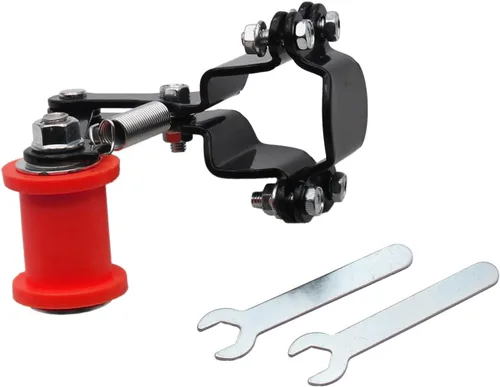 Miniatura 10 de Conjunto de guía tensor de cadena universal para ATV, mini moto, moto de cross, kart (azul)