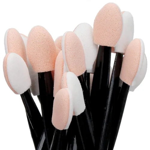Miniatura 3 de Akstore Aplicador de esponja desechable de doble cara para sombra de ojos, brochas de maquillaje (30PCS-negro)