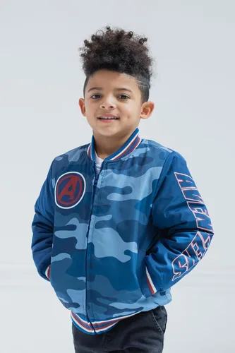 Miniatura 2 de Marvel Vengadores Spider-Man Varsity Bomber Chaqueta de niño a niño grande