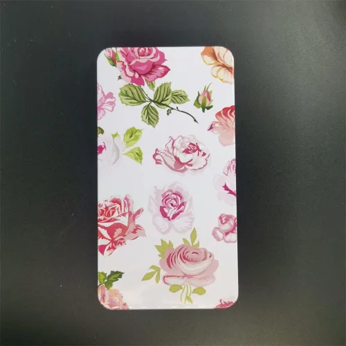 Miniatura 2 de Paleta de lata vacía de acuarela vacía caja de pintura de metal que contiene 20 piezas de plástico completo sartenes con rayas magnéticas en la Rosa