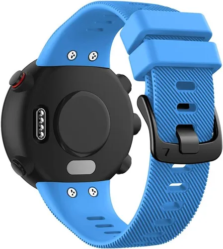 Miniatura 21 de REYDA Correa de silicona compatible con Garmin Swim 2/Forerunner 45, suave, flexible, transpirable, correa de reloj de silicona deportiva