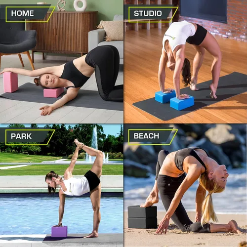 Miniatura 6 de ProsourceFit Foam Yoga Blocks, High Density EVA Yoga Bricks 4”x 6” x 9” (Set of 2)