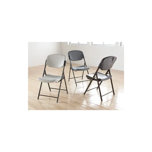 Miniatura 5 de Iceberg Enterprises Rough N Ready Series - Silla plegable de resina, marco de acero, carbón - US-ICE64007