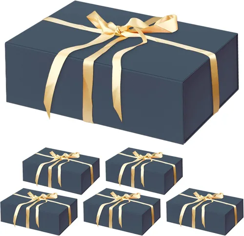 Miniatura 30 de HavrePac Paquete de 4 Cajas de Regalo Grandes 35x23x11 cm Cajas de Regalo de Lujo con Tapas, Caja de Regalo con Cierre Magnético para Empaquetado