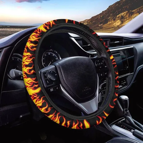 Miniatura 30 de AFPANQZ - Fundas para volante con diseño de nebulosa y galaxia, 14-15 pulgadas, ajuste universal, para la mayoría de los coches, sedanes, SUV