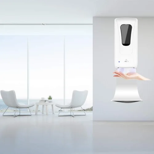 Miniatura 2 de Cotn - Bandeja de goteo para dispensador de jabón ACotn para dispensador automático, montaje en pared y dispensador de desinfectante de manos, Blanco