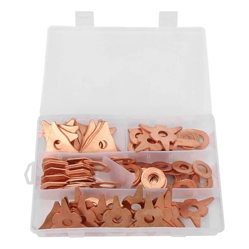 Miniatura 5 de Anillos de extracción de abolladuras, 110 anillos extractores de abolladuras, arandela de anillo de extracción de abolladuras redondas triangulares