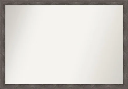 Miniatura 554 de Amanti Art Espejo personalizado, espejo de baño gris plomo a rayas, espejo de pared o espejo de tocador de baño sobre el fregadero