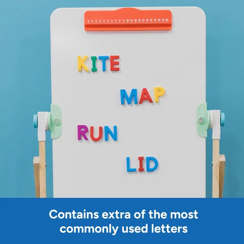 Miniatura 5 de Educational Insights AlphaMagnets en mayúsculas multicolor – Imanes ABC para niños de 3 a 5 años, juguetes de aprendizaje del alfabeto para niños