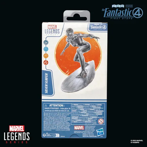 Miniatura 13 de Serie Marvel Legends Silver Surfer, La Primera Película de Los Cuatro Fantásticos: Figura de acción coleccionable de 6 pulgadas
