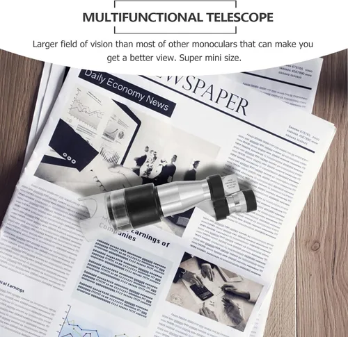 Miniatura 8 de ULTECHNOVO Telescopio monocular compacto, microscopio de bolsillo, Mini lupa monocular de mano, telescopios portátiles de bolsillo Mono-Scope