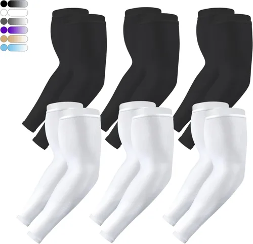 Miniatura 11 de 4 pares de mangas de brazo para hombres y mujeres - para cubrir tatuajes - manga deportiva refrescante para baloncesto, golf, fútbol