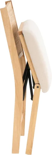 Miniatura 11 de Powell Kasi Silla Lateral de Comedor Plegable de Caña de Ratán Beige, Natural