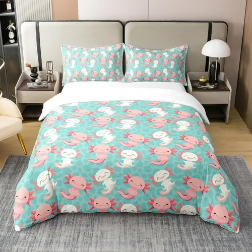 Miniatura 12 de Juego de ropa de cama 100% de algodón natural con hojas de palmera, funda de edredón Monstera con hojas tropicales, rama de hojas tropicales, funda