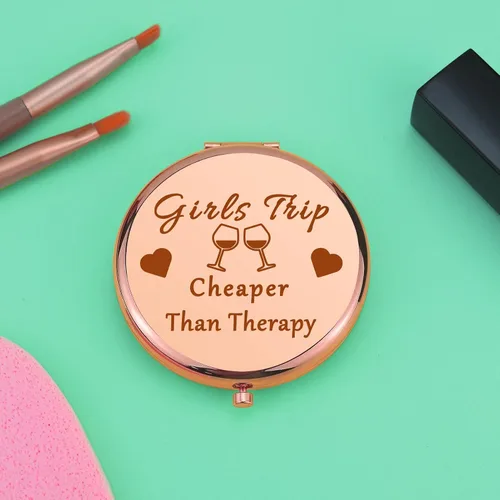 Miniatura 4 de Regalos de viaje para niñas, regalos de fin de semana, regalo de viaje para adolescentes, mejor amiga, hija, espejo de maquillaje de viaje