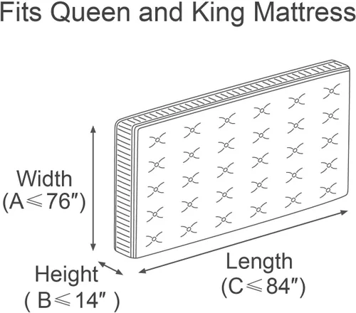 Miniatura 2 de ComfortHome Bolsa de colchón para mudanza y almacenamiento, se adapta a colchones de tamaño Queen y King, paquete de 2