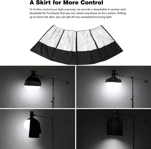 Miniatura 4 de Godox CS-65D - Modificador de luz suave de linterna de 25.6 in con falda reflectante de sombreado + bolsa de transporte, difusor de softbox