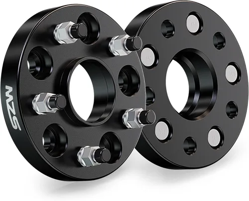 MZS 5 Espaciadores para rines 114.3, 20 mm 60.1 mm de diámetro interior 12 x 1.5 mm 5x4.5" Espaciadores centrados en el cubo compatibles con TC XB