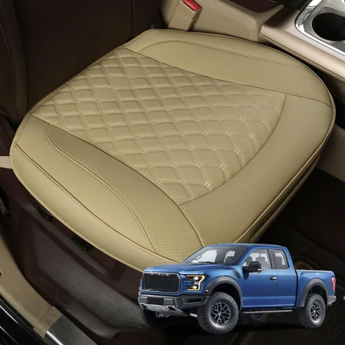 Miniatura 12 de GIANT PANDA 1 funda de asiento delantero de automóvil, protector de asiento de automóvil de piel sintética para el 95% de los vehículos, se adapta