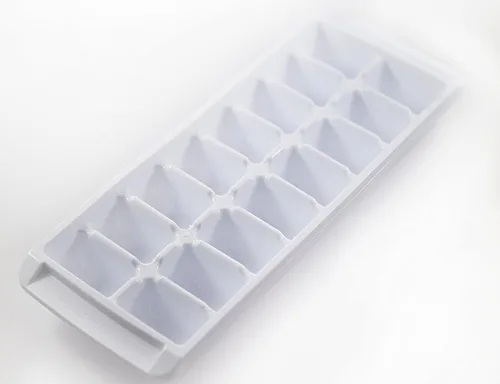 Miniatura 2 de Kitch Bandeja de cubitos de hielo blanco de fácil liberación, 16 bandejas de cubos (paquete de 4) (paquete de 4 - 64 cubos)