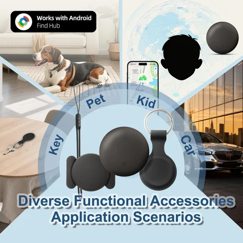 Miniatura 8 de Rastreador GPS para vehículos sin suscripción, paquete doble, compatible con iOS y Android, rastreador GPS de automóvil, rastreador de mascotas