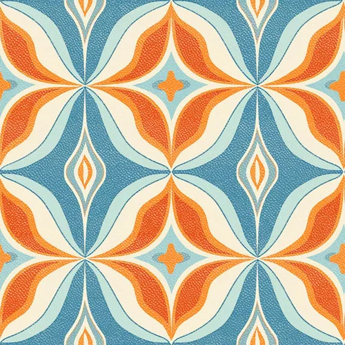Miniatura 13 de IVN 10 PIEZAS 12x12 Pulgadas Azulejos de Piso con Patrón Floral Retro de Despegar y Pegar, Adhesivos Vinilo Desmontables y Autoadhesivos