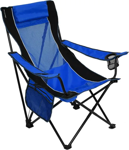 Miniatura 7 de Kijaro Silla plegable para campamento: disfruta del aire libre en esta silla al aire libre con un portavasos integrado y organizador lateral