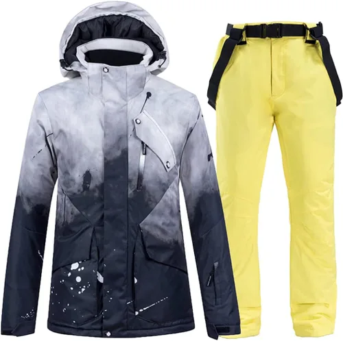 Miniatura 9 de Conjunto de pantalones gruesos y cálidos para mujer, para esquí, snowboard, chaqueta