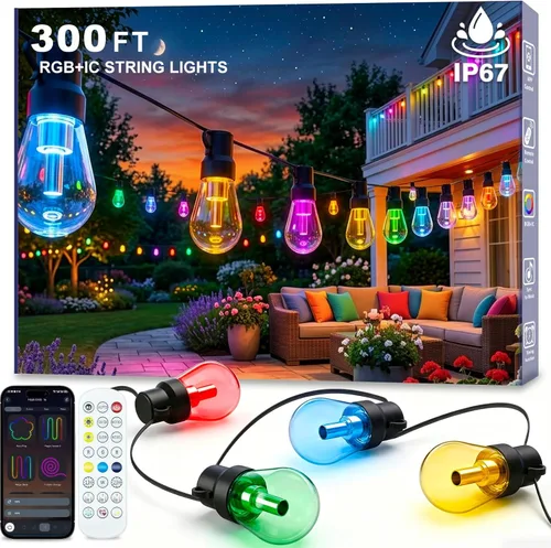 Miniatura 8 de Beizelte 4 Pack 5Ft String Light Poles,Outside String Lights,Outdoor Light Poles,Metal Poles Stand for Patio,Backyard,Deck