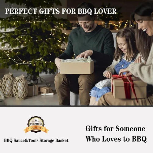 Miniatura 6 de Cesta de Almacenamiento de Salsa BBQ y Herramientas Rilltowpe: más conveniente para llevar herramientas de salsa BBQ al aire libre, en la playa