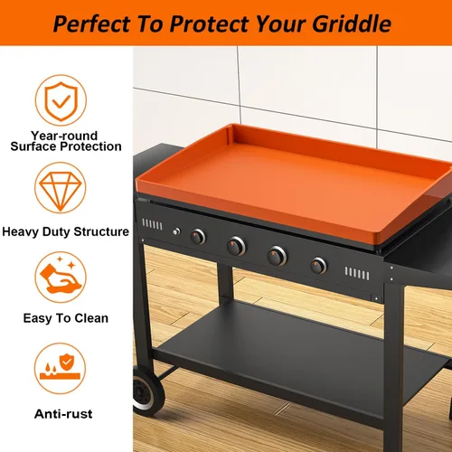 Miniatura 2 de Funda de silicona para parrilla Blackstone de 28 pulgadas Tapete protector de cobertura completa Resistente de grado alimenticio Previene