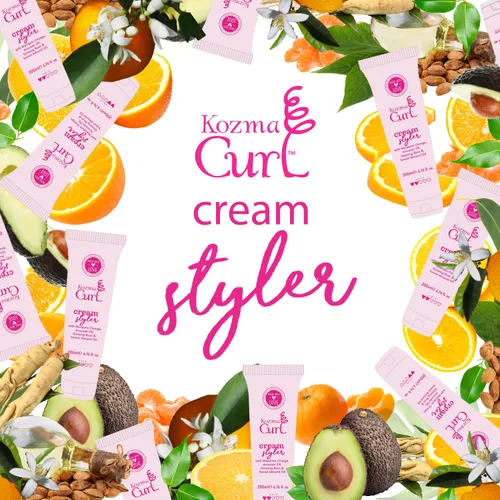 Miniatura 6 de Cream Styler 6.76 fl oz 6.8 fl oz Crema ligera definidora de rizos para cabello rizado y ondulado Crema hidratante para peinar con aguacate