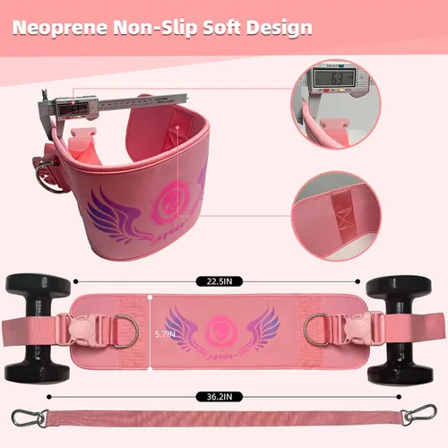 Miniatura 5 de Cinturón de empuje de cadera 2 en 1 para mujeres y hombres – Equipo de entrenamiento de glúteos resistente para ejercicios con mancuernas, pesas