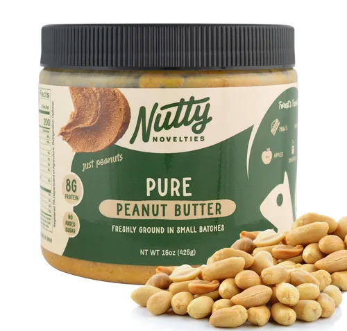 Miniatura 13 de Nutty Novelties Mantequilla de maní, alta en proteínas, baja en azúcar, mantequilla de maní saludable, mantequilla de maní completamente natural
