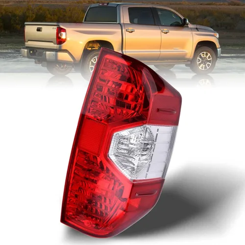 Luz trasera compatible con Toyota Tundra 2014-2021 Pickup Luz trasera derecha del lado del pasajero Conjunto de lámpara de freno trasera sin