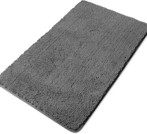 Miniatura 200 de Yeaban Alfombra de pasillo de baño de 24 x 72 pulgadas, antideslizante, alfombra de baño larga de felpilla gruesa, absorbente y lavable, alfombra