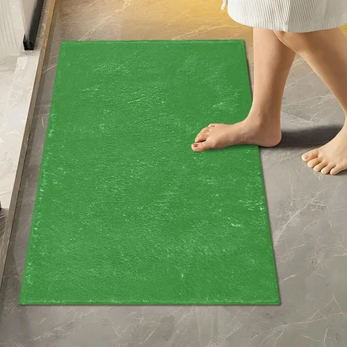 Miniatura 72 de Alfombra de baño amarilla, suave, absorbente, lavable a máquina, juego de alfombras de baño antideslizantes para puerta de baño, dormitorio