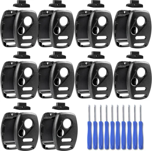 Miniatura 9 de Control remoto de EE.UU. - NO SE REQUIERE CORTE - Carcasa y almohadilla de control remoto llavero de entrada sin llave que se adapta a Honda