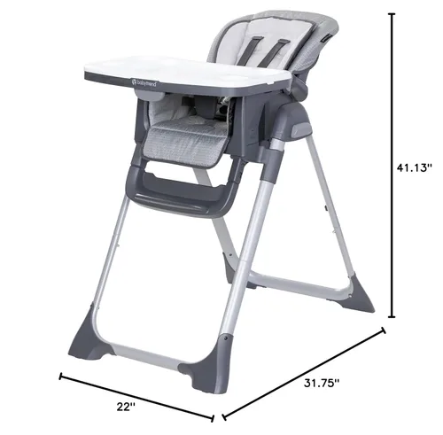 Miniatura 14 de Baby Trend Sit Right 2.0 Silla Alta 3 en 1 - Gris Acogedor gris (Cozy Grey)