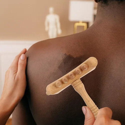 Miniatura 3 de Palo de guasha de haya natural para raspado de cuerpo completo, masaje, activación del punto de activación, superficie agradable a la piel, tabla