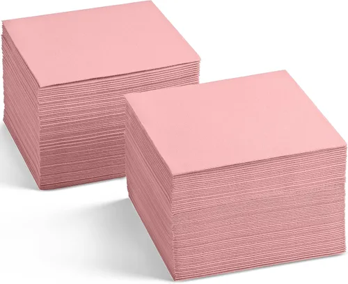 Miniatura 16 de Servilletas de cóctel desechables con tacto de lino, paquete de 200 servilletas de papel AMETHYST de 5 x 5 pulgadas para bar, restaurante