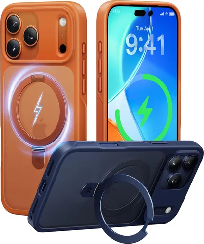 Miniatura 29 de CASEKOO- Funda para iPhone 15 c/soporte magnético invisible [protecc. militar contra caídas] [compatible c/MagSafe], a prueba de impactos, delgada
