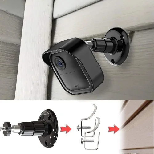 Miniatura 3 de Blink - Soporte lateral de vinilo para exteriores con funda impermeable, soporte de montaje sin agujeros y cubierta a prueba de clima completo