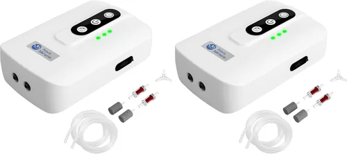 Miniatura 9 de AquaMiracle Bomba de aire portátil de acuario alimentada por batería de litio para pecera, aireador recargable por USB para pesca al aire libre