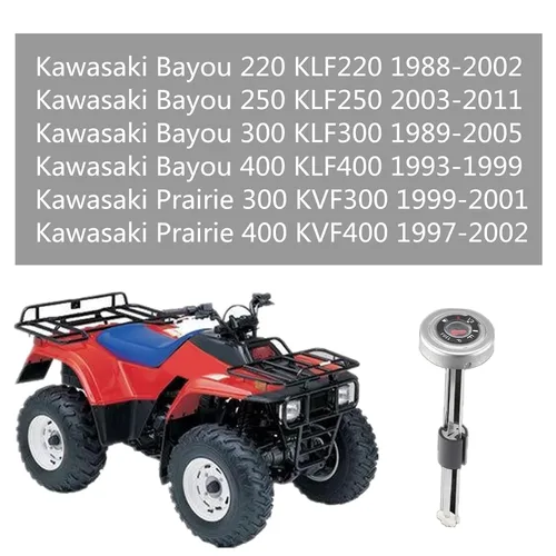 Miniatura 6 de NLQR Medidor de tapa de gas combustible para reemplazar 52005-1121 52005-0735 52005-1086 compatible con Kawasaki Bayou 220 250 300 400 Prairie 300