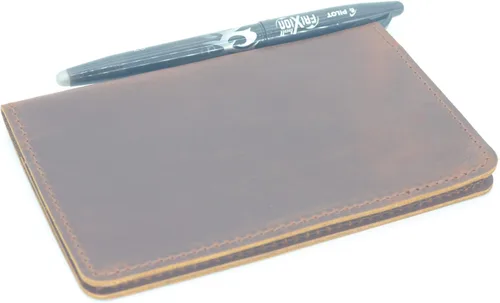 Miniatura 5 de JJNUSA Funda para diario de cuero genuino vintage hecha a mano para diario de 3.5 x 5.5 pulgadas, notas de campo, Moleskine Cahier, cuadernos